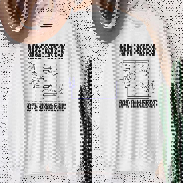 電子機器のどの部分がわからないか、エンジニアリング スウェットシャツ 年配の女性への贈り物