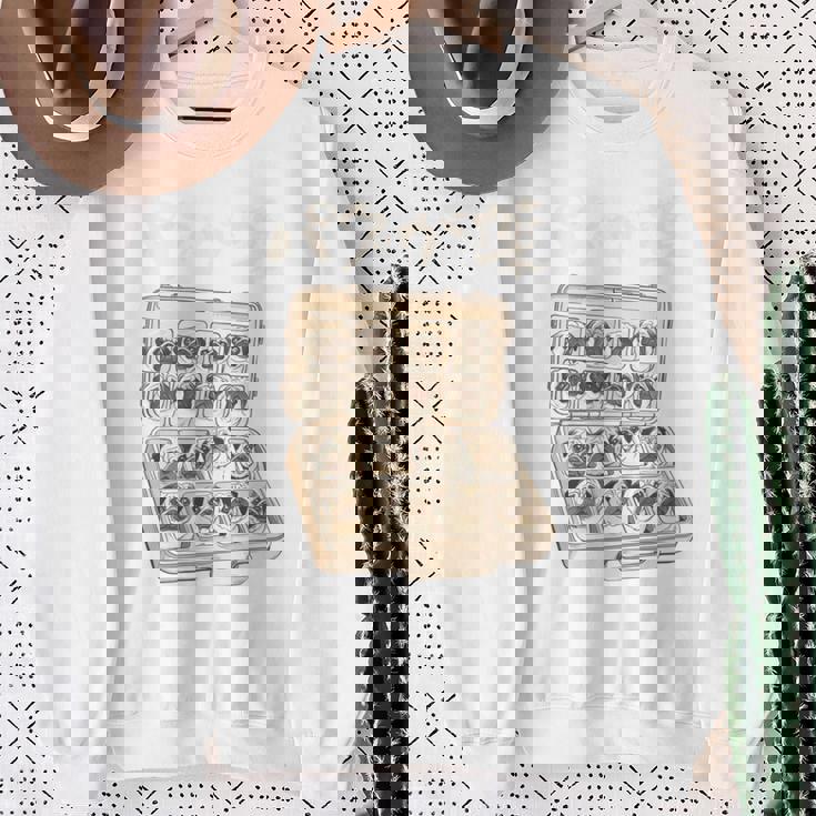 面白いtシャツ パグ 犬 お薬 イヌ わんこ メンズ 犬好き グッズ かわいい おもしろ 面白い 服 ネタ 長袖tシャツ スウェットシャツ 年配の女性への贈り物