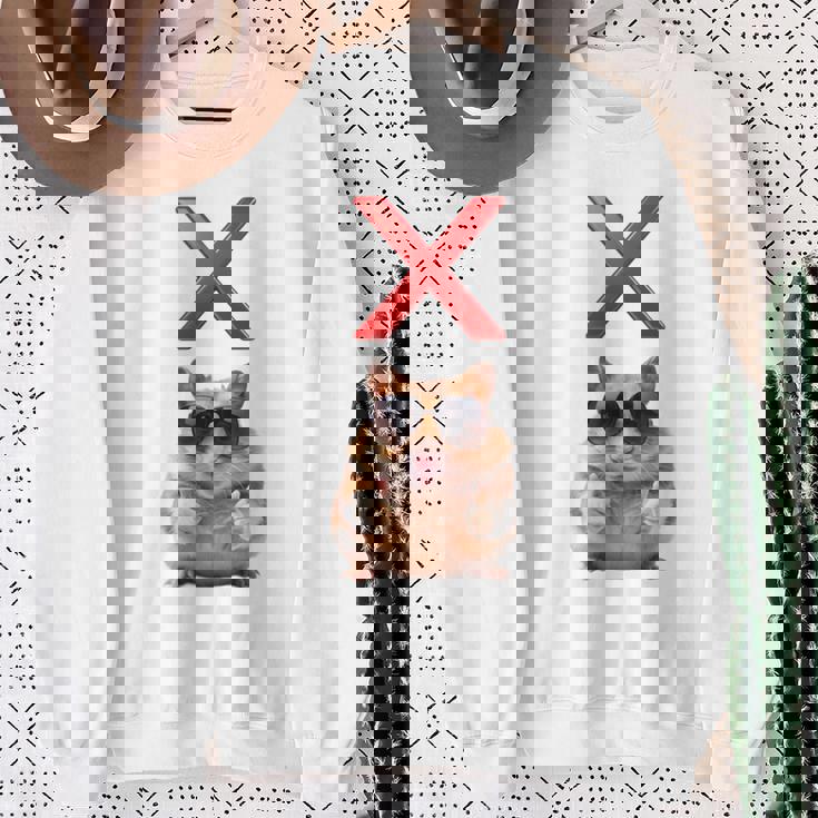 面白くて笑いたい人のためのxハムスター。 長袖tシャツ スウェットシャツ 年配の女性への贈り物