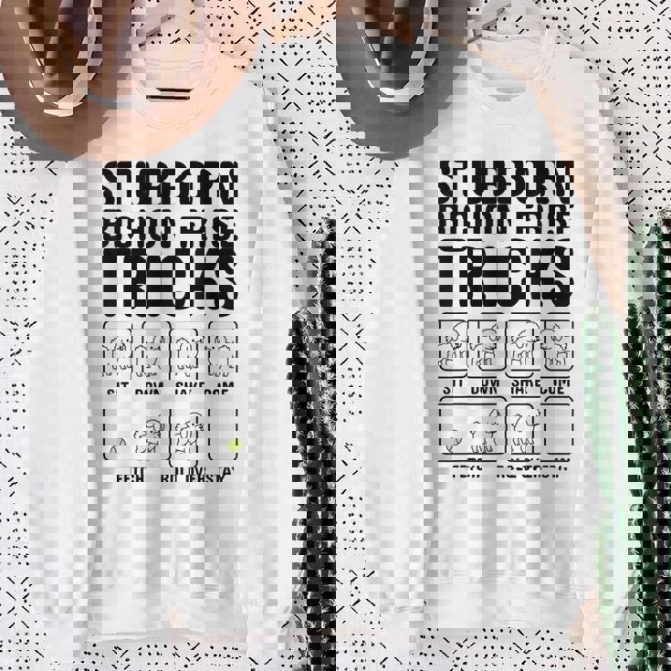 頑固なビションフリーゼ トリックドッグ スウェットシャツ 年配の女性への贈り物