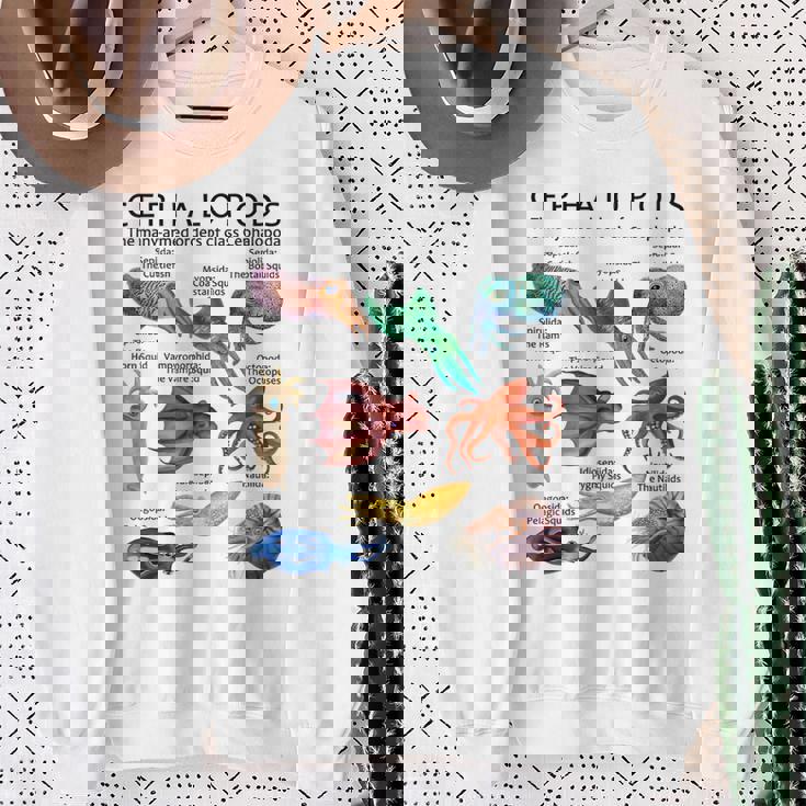 頭足類 スウェットシャツ 年配の女性への贈り物