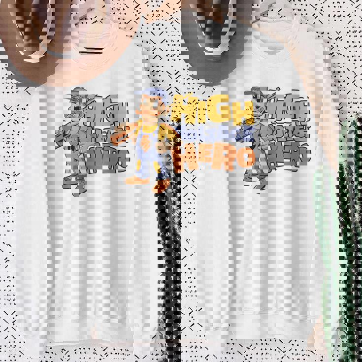 高圧ヒーロー 電子技術者 電気技師 スウェットシャツ 年配の女性への贈り物