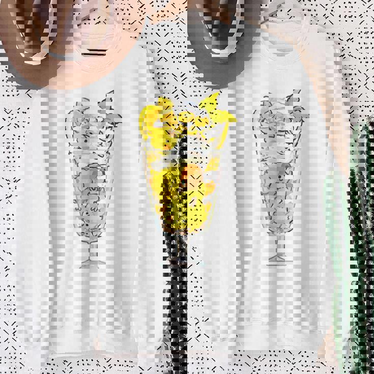 鳥パフェイエロー オカメインコ ラブバード バギー スウェットシャツ 年配の女性への贈り物