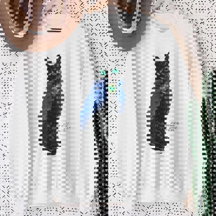 黒猫のウィズ 黒猫 スウェットシャツ 年配の女性への贈り物