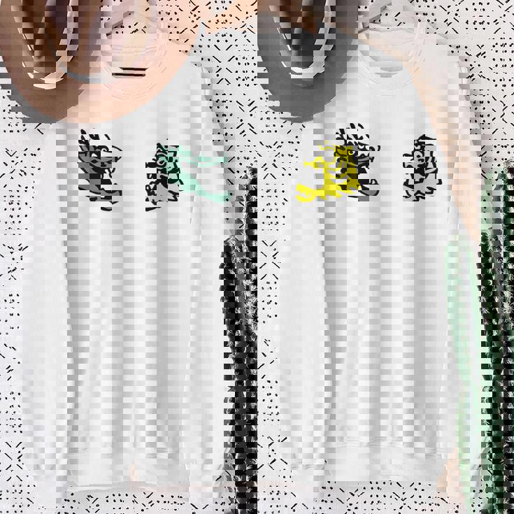 龍 虎 対決 和風キャラクターアート デフォルメポップデザイン スウェットシャツ 年配の女性への贈り物