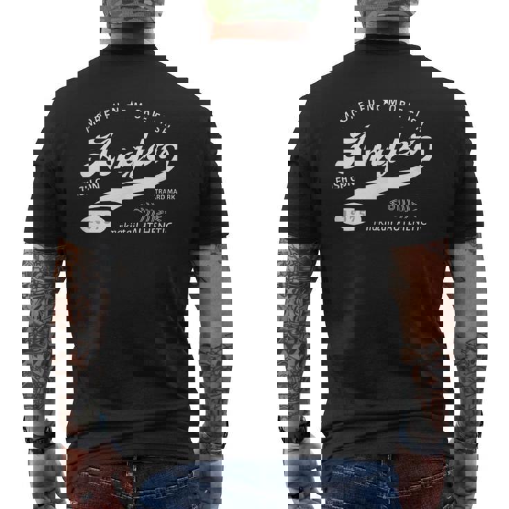 033W Angler アングラー ルアーフィッシング 釣り メンズTシャツ バックプリント