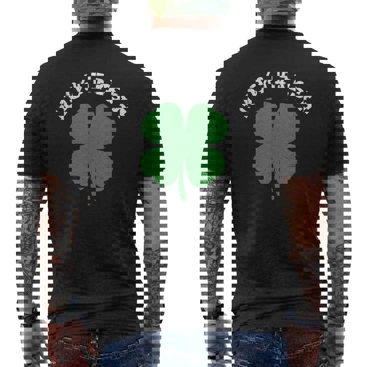 100アイルランド、グリーンシャムロック、アイルランドの遺産、聖パトリックの日 メンズTシャツ バックプリント