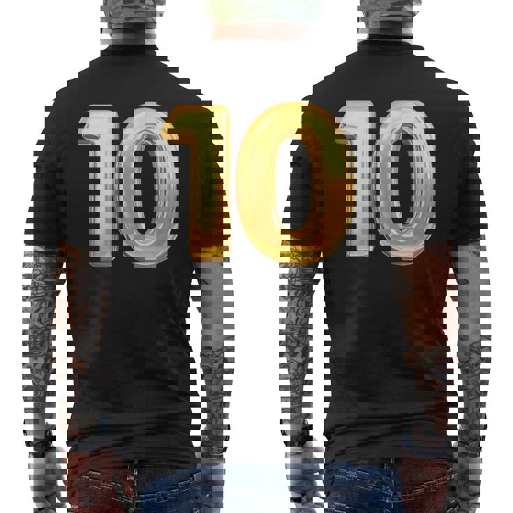 10周年記念 10Th 結婚10周年記念 メンズTシャツ バックプリント