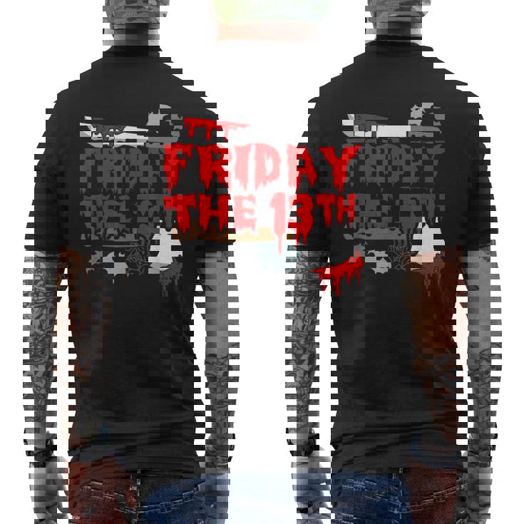 13日の金曜日 13 メンズTシャツ バックプリント