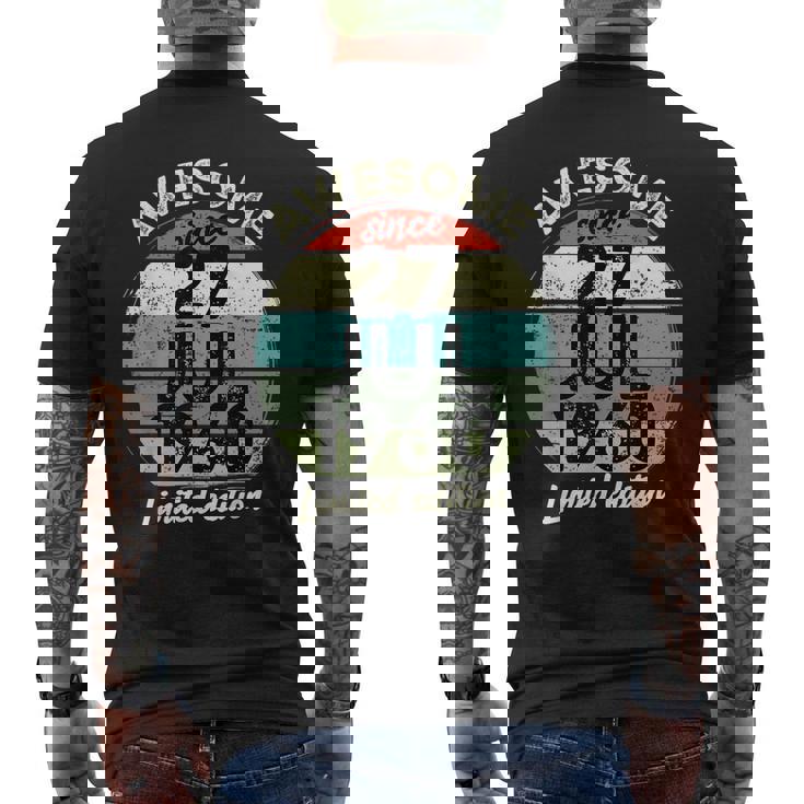 1960年7月27日 65歳の誕生日 65歳 2025年 誕生日 メンズTシャツ バックプリント