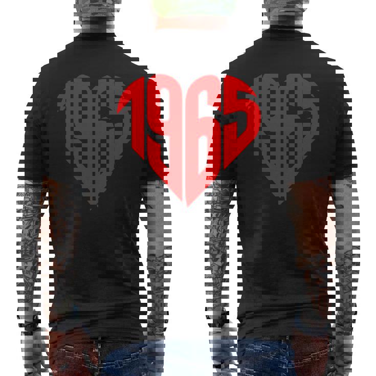 1965 ハート ヴィンテージ 1965年製 ハート型 還暦祝いに最適 メンズTシャツ バックプリント