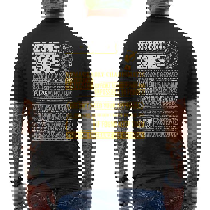 1965年 12月座 誕生日ギフト Born 12月agitarius メンズTシャツ バックプリント