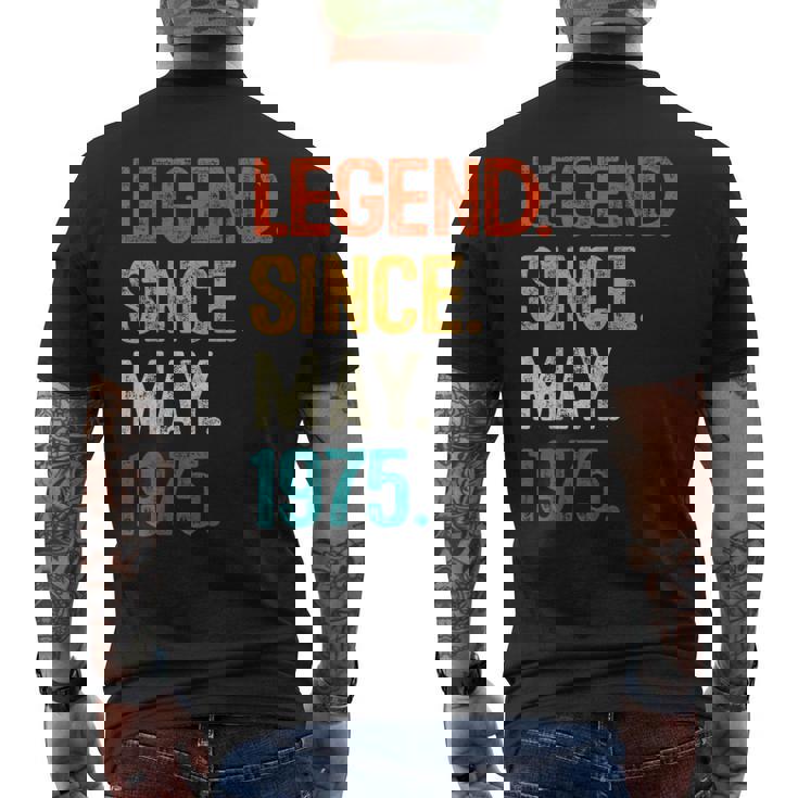 1975年5月からの伝説 50歳の誕生日プレゼント 50歳 メンズTシャツ バックプリント