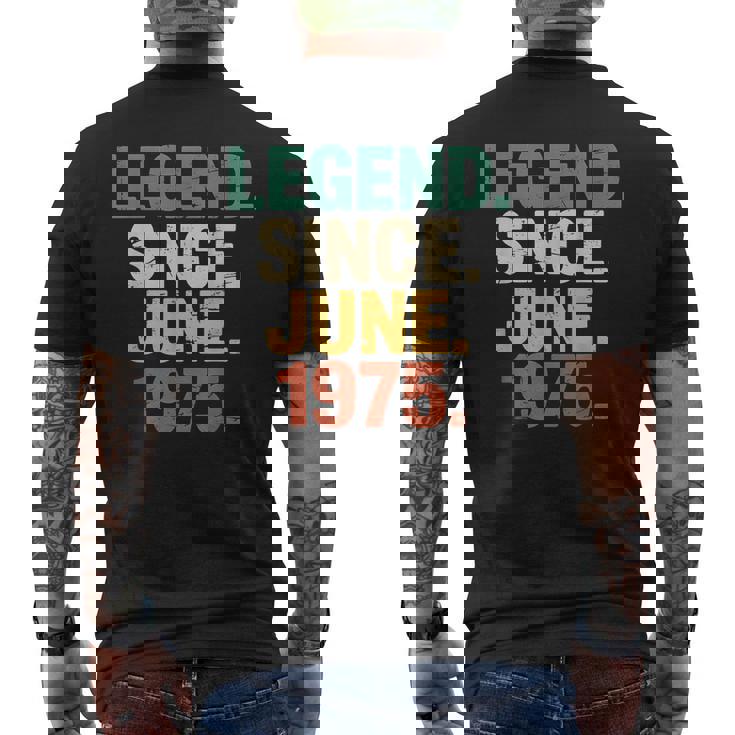 1975年6月誕生日ギフトアイデア 男女 1975年6月以来 メンズTシャツ バックプリント