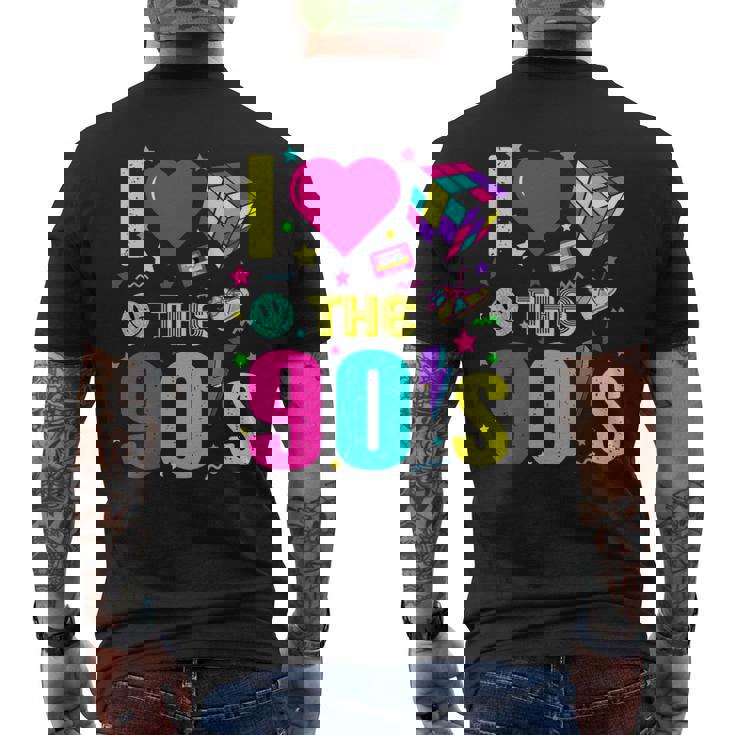 1990'S 90S Retro I Heart The Nineties Costume Party メンズTシャツ バックプリント