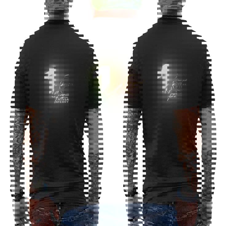 1周年記念デザイン メンズTシャツ バックプリント