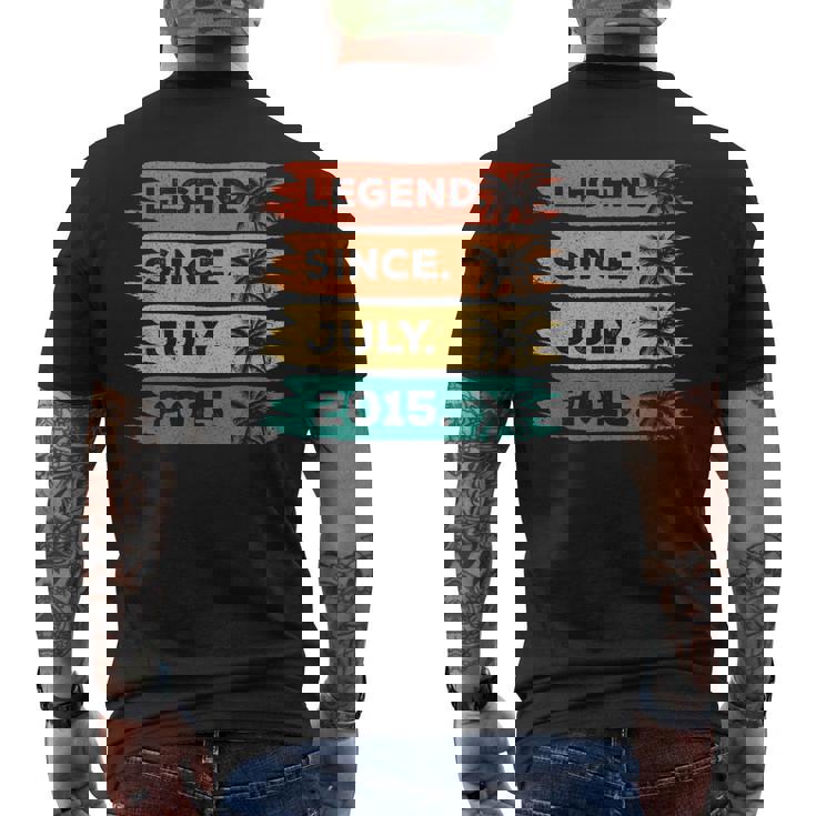 2015年7月 10歳の誕生日デコレーション ヴィンテージ 10歳の誕生日 メンズTシャツ バックプリント