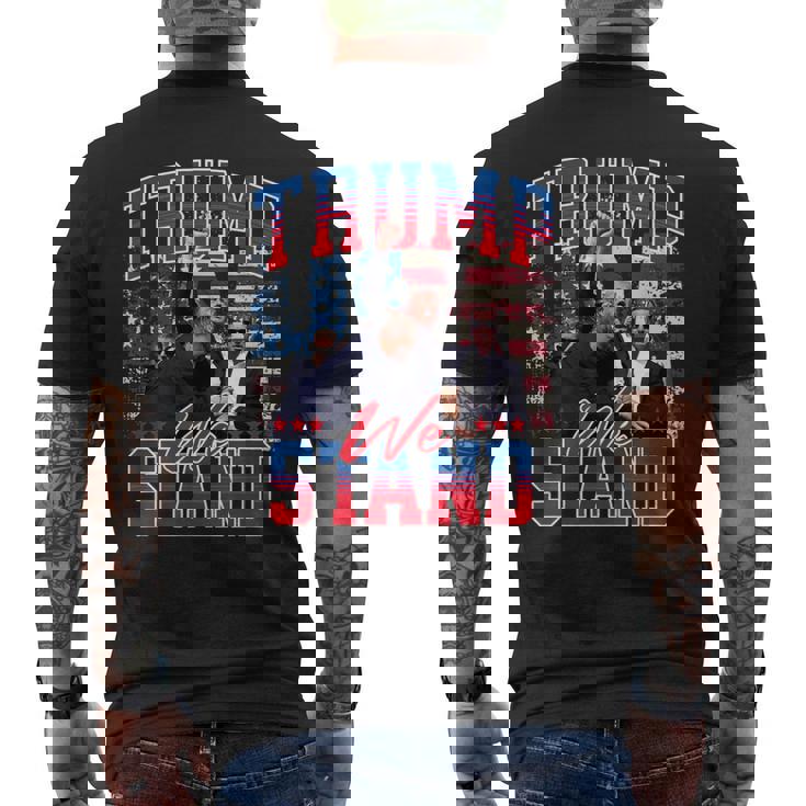 2024 選挙集会での銃撃を生き延びたドナルド・トランプの大統領選への戦いは終わらない メンズTシャツ バックプリント