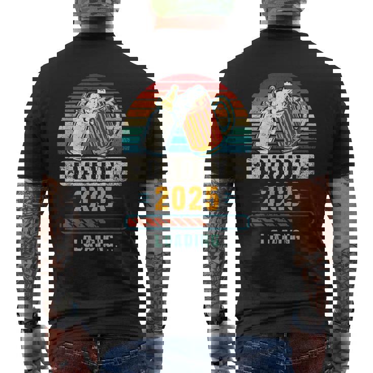 2025 年のお父さん 出産のお知らせ 父親になる予定の人 これから父親になる人 メンズTシャツ バックプリント