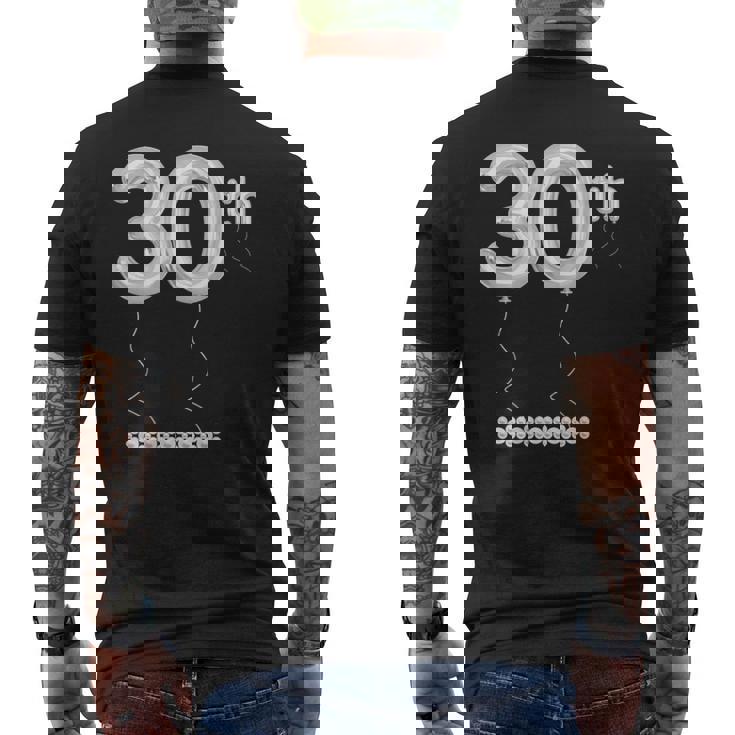 30周年記念ナンバー 真珠婚式30周年 メンズTシャツ バックプリント