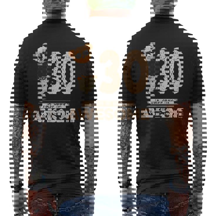 30歳の誕生日 メンズ レディース オリジナル 素晴らしいテディベア メンズTシャツ バックプリント