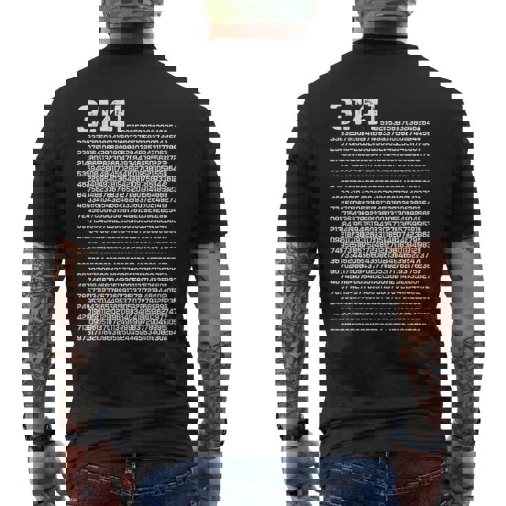 314 円周率の日 数学 非合理数 円周率 メンズTシャツ バックプリント