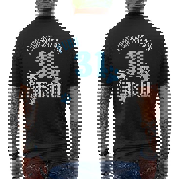 31歳の誕生日 31歳 猫 ママ 猫好き 誕生日 メンズTシャツ バックプリント