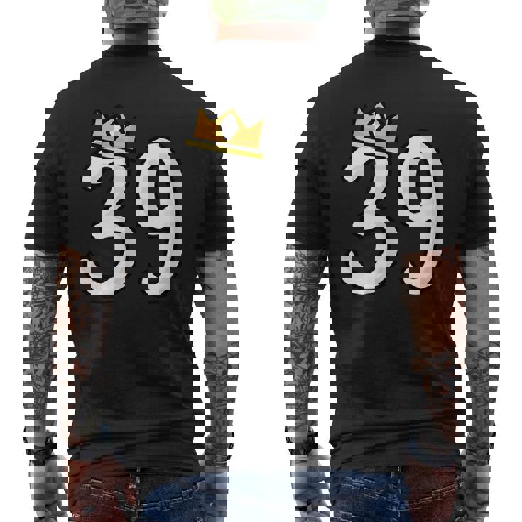 39 歳の誕生日番号 39 バースデー バルーン 39 メンズTシャツ バックプリント