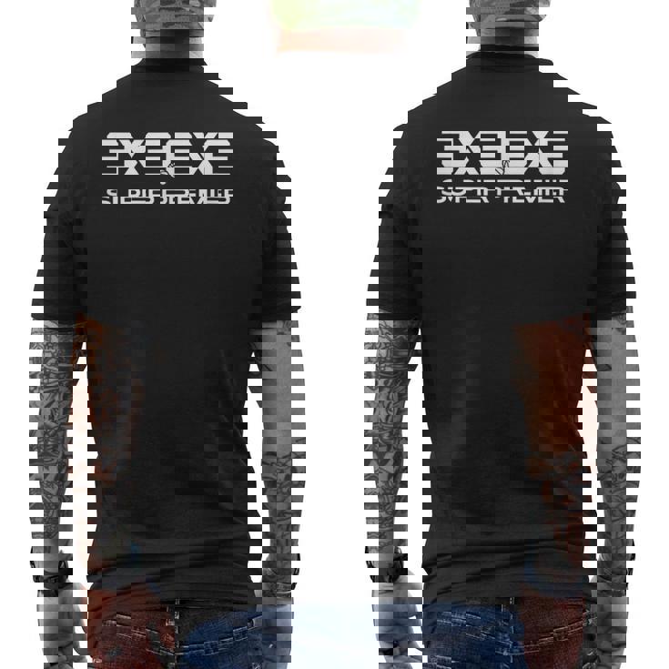 3X3Exeuper Premier ビッグロゴ メンズTシャツ バックプリント