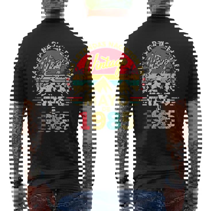40 Años Cumpleañosintage Nacido En Mayo 1985 Camiseta Hombre Estampado Espalda