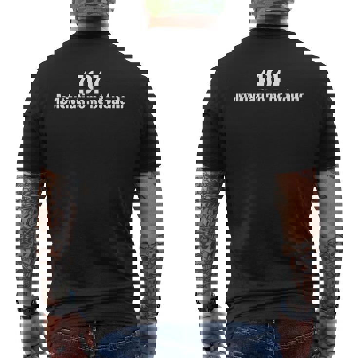 404 Motivation Not Found 404 404 モチベーションが見つかりません モチベーションの低下 メンズTシャツ バックプリント