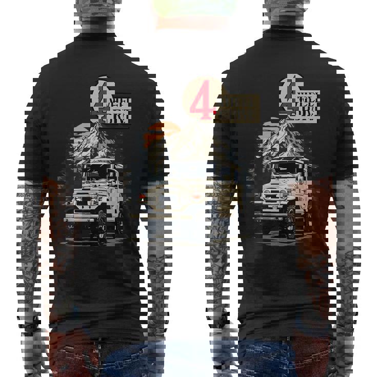 40系 クルーザー マウンテン オフロード 4輪駆動 四駆 Fj メンズTシャツ バックプリント