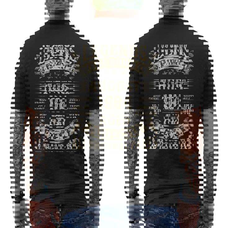 41歳の誕生日プレゼント 男性用 41歳 誕生日 1984年8月 メンズTシャツ バックプリント