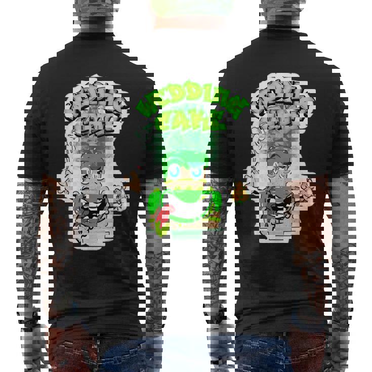 420 カンナビスカルチャーストーナー ウェディングケーキ 雑草ひずみ メンズTシャツ バックプリント