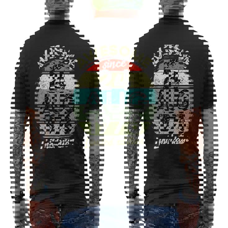 45歳の誕生日 1978年8月24日 45歳の誕生日 メンズTシャツ バックプリント