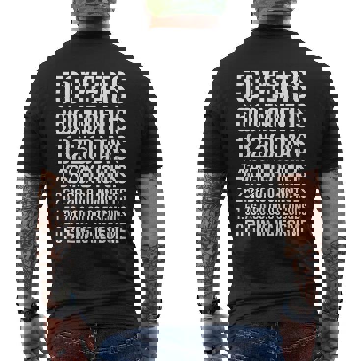 50歳の誕生日ギフト 50歳 メンズTシャツ バックプリント