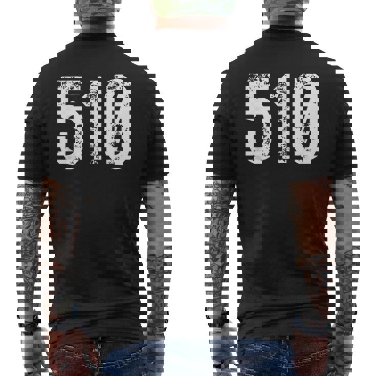 510 市外局番 オークランド Ca 携帯電話 市外局番510 メンズTシャツ バックプリント