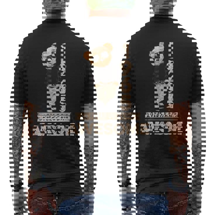 60歳の誕生日 メンズ レディース 1965年 オリジナル 素晴らしいテディベア メンズTシャツ バックプリント