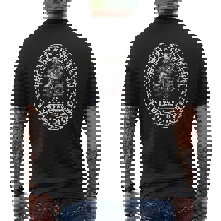 60歳の誕生日 男性 オートバイ バイカーベア 1965 メンズTシャツ バックプリント