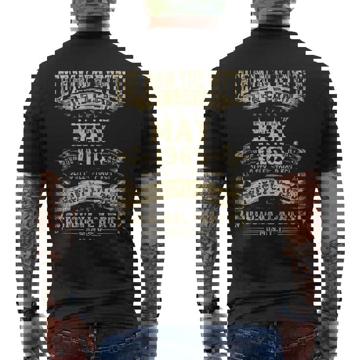 60歳の誕生日プレゼント 男性神話 1965年5月 メンズTシャツ バックプリント