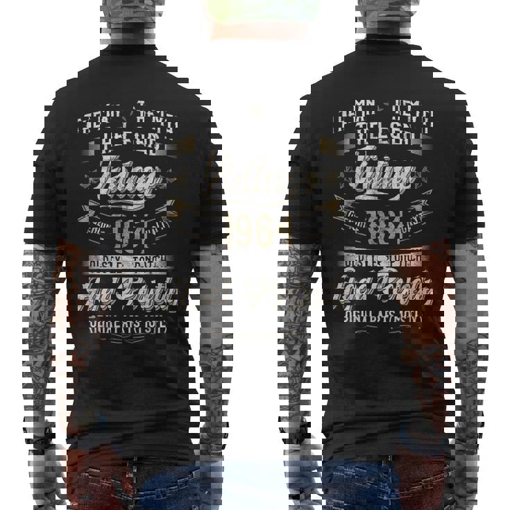 61 歳の誕生日プレゼント ヴィンテージ 1964 男性 面白い 61 歳 1964 メンズTシャツ バックプリント