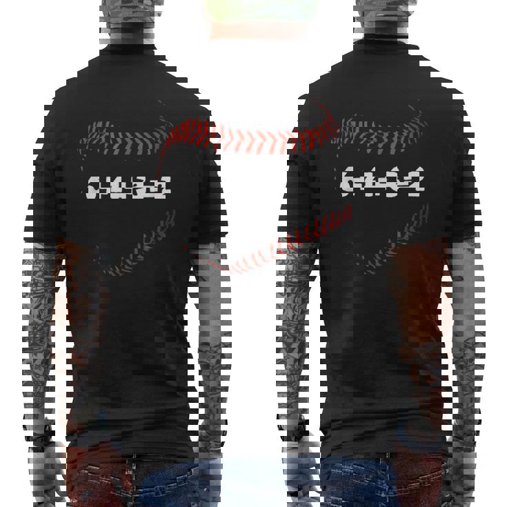 6432 ダブルプレー野球選手ギフト野球格言 メンズTシャツ バックプリント