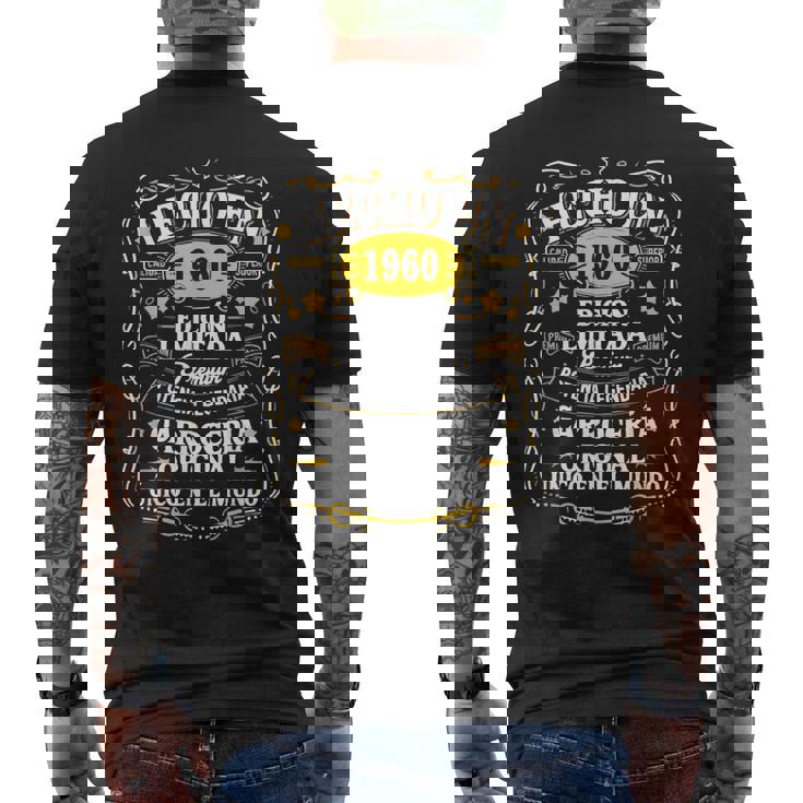 65 Cumpleaños Hombre 65 Años Hecho En 1960 Regalos Camiseta Hombre Estampado Espalda