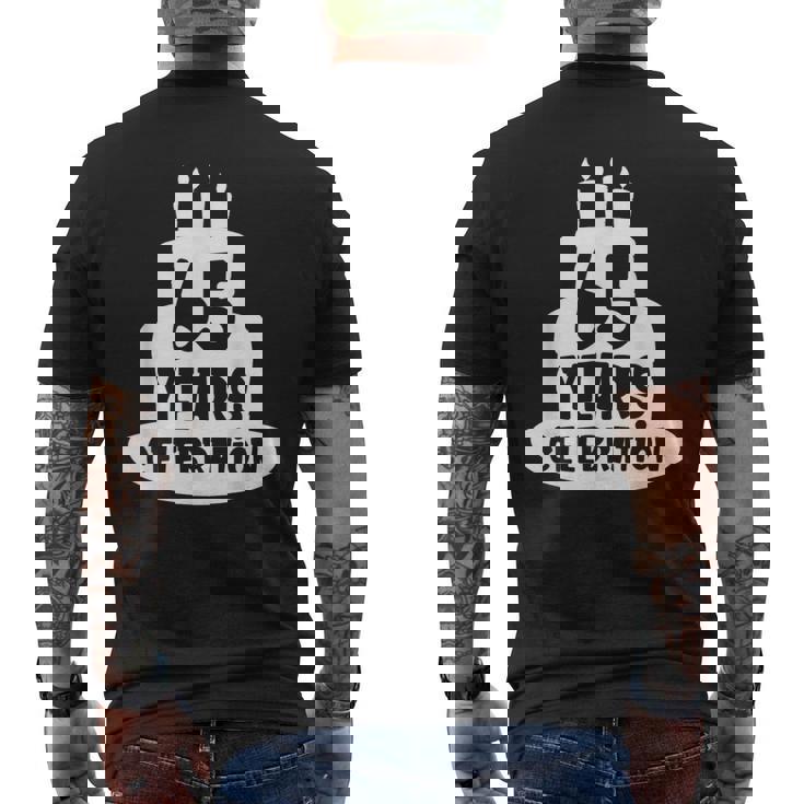 65年のお祝い イベント、記念日、誕生日。 メンズTシャツ バックプリント