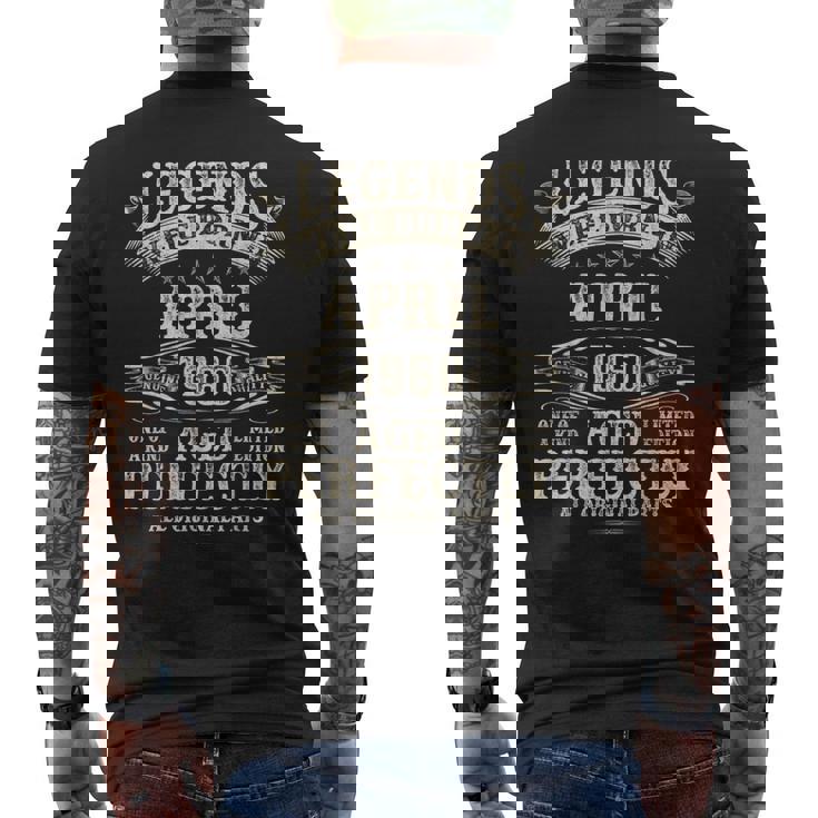 65歳の男性への誕生日プレゼント 65歳 誕生日 1960年4月 メンズTシャツ バックプリント