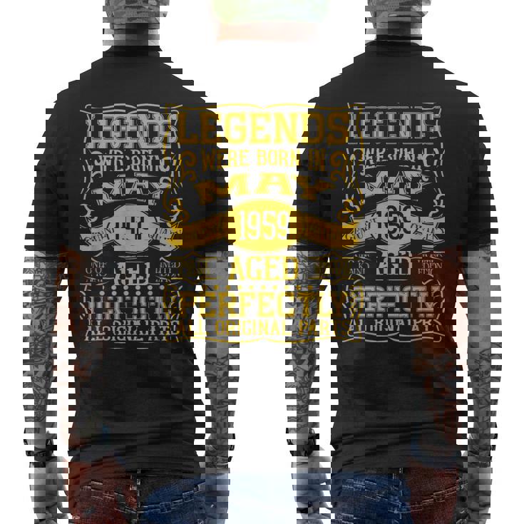 66歳の誕生日伝説は1959年5月に誕生しました。 メンズTシャツ バックプリント