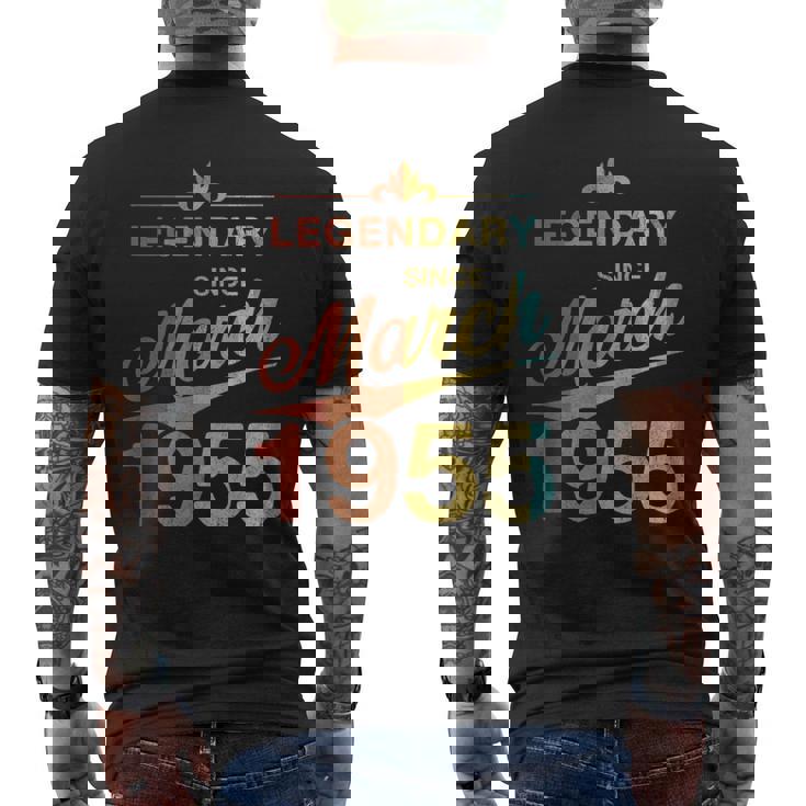 70Th Birthday 1955年3月生まれ 70歳 ヴィンテージ メンズTシャツ バックプリント