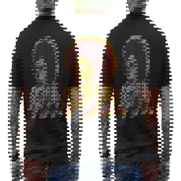 70年代 ファンク アフロソウル レトロ ヴィンテージ 70年代 レトロ ソウル メンズTシャツ バックプリント