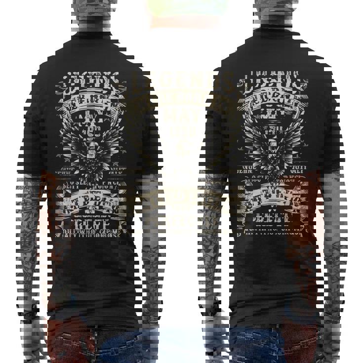 75歳の誕生日プレゼント 男性用 75歳の誕生日 1950年5月 メンズTシャツ バックプリント