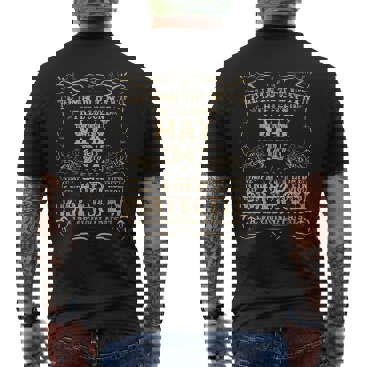 78歳の誕生日プレゼント 男性用 1947年5月 78歳の誕生日 メンズTシャツ バックプリント